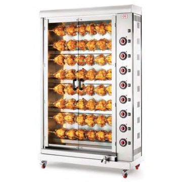 CB E-48P-S8 chicken rotisserie. Electric. 48 bird capacity