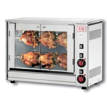 CB E-6P chicken rotisserie. Electric. 6 bird capacity