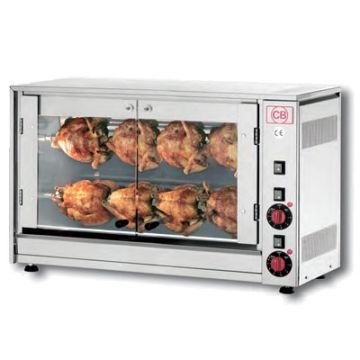 CB E-8P-S2 chicken rotisserie. Electric. 8 bird capacity