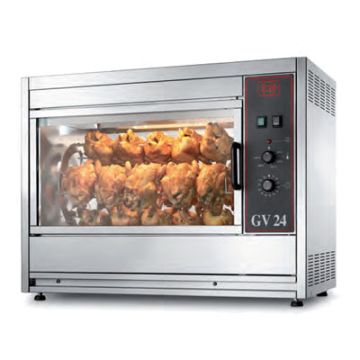 CB GV-24-28 MAN chicken rotisserie. Electric. 24-28 bird capacity