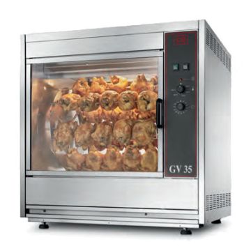 CB GV-35-42 MAN chicken rotisserie. Electric. 35-42 bird capacity