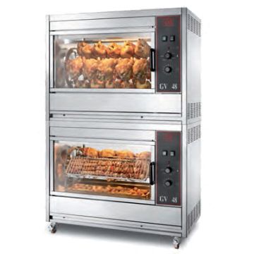 CB GV-48-56 MAN chicken rotisserie. Electric. 48-56 bird capacity