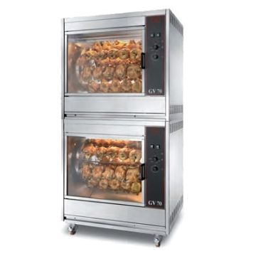 CB GV-70-84 MAN chicken rotisserie. Electric. 70-84 bird capacity