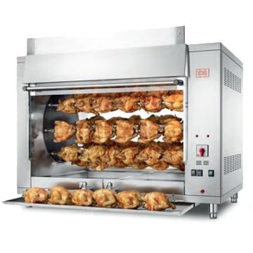 CB P10/8 48P planetary chicken rotisserie. Electric. 48 bird capacity