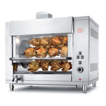 CB P7/5 20P planetary chicken rotisserie. Gas. 20 bird capacity