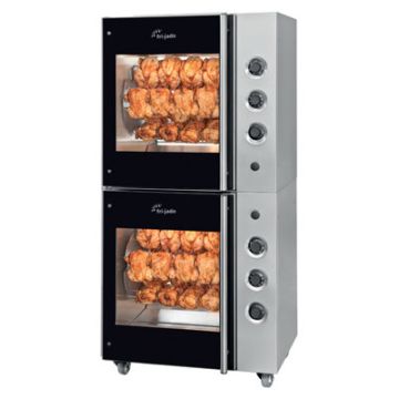 Fri-Jado TDR5+5 Manual Chicken Rotisserie for 40 chickens. Electric Power. 