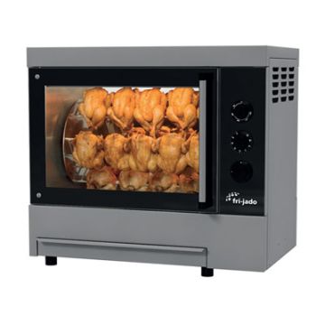 Fri-Jado TG4 Manual Chicken Rotisserie for 16 chickens. Electric Power. 