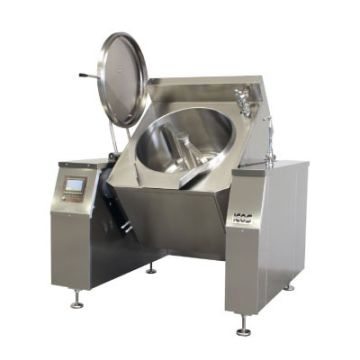 300 litre fully-automatic tilting Commercial Boiling Pan. Indirect gas heat. Icos PTBS.IG 300 