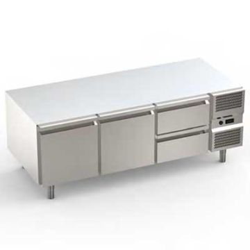 Mareno MBR78PPC Refrigerated Base -2+8 &deg;C 1 Door 2 Drawers Kw (Electric) 0.37