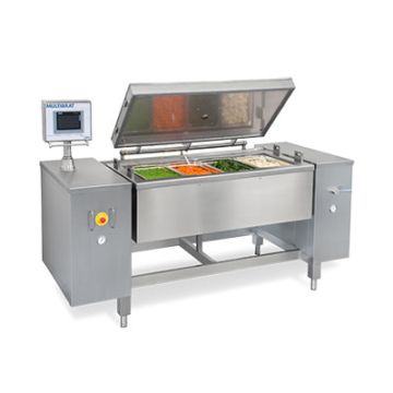 Nilma Multibrat 210 litre pressure tilting bratt pan. 