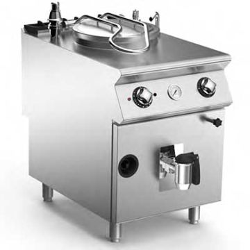 Mareno NPI96G5V Gas Boiling Pan 50 Lt. Indirect Heating, Model With Automatic Condensed Steam Outlet Kw (Gas) 10.5 - E 0.3