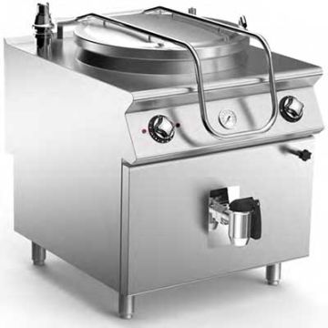 Mareno NPI98E10V Electric Boiling Pan 100 Lt. Indirect Heating, Model With Automatic Condensed Steam Outlet Kw (Electric) 21