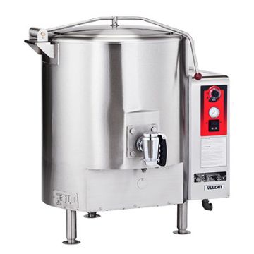 Vulcan Hart EL80 Fully Jacketed 80 Gallon Electric Steam Floor Kettle. 