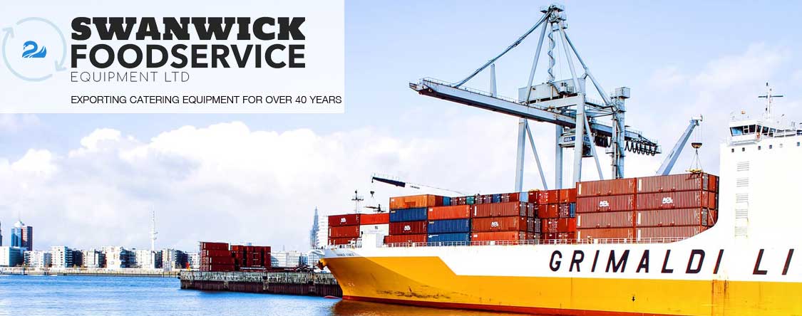 Catering equipment export and fast handling of international orders